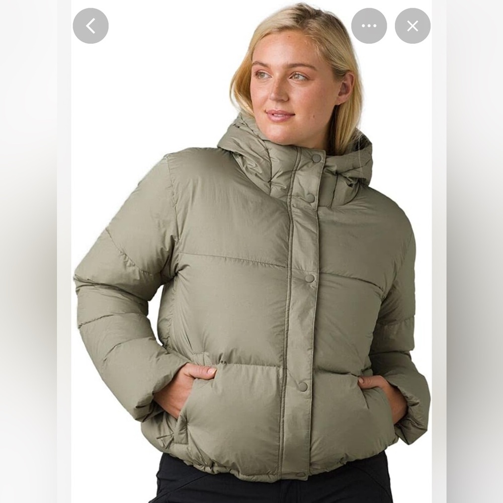 Prana Hellebore Puffer in Sage Medium